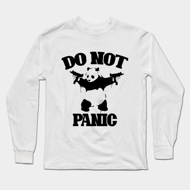 Shooting Panda Long Sleeve T-Shirt by Wild Heart Apparel